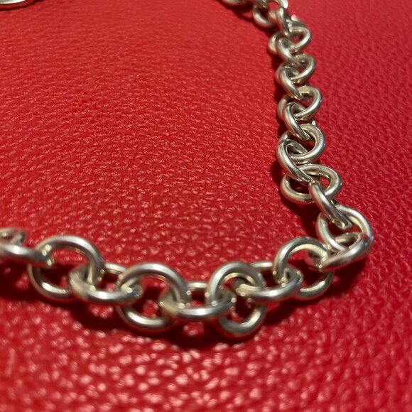 Tiffany & Co Silver 1837 Interlocking Circle Link Necklace - Picture 4 of 10